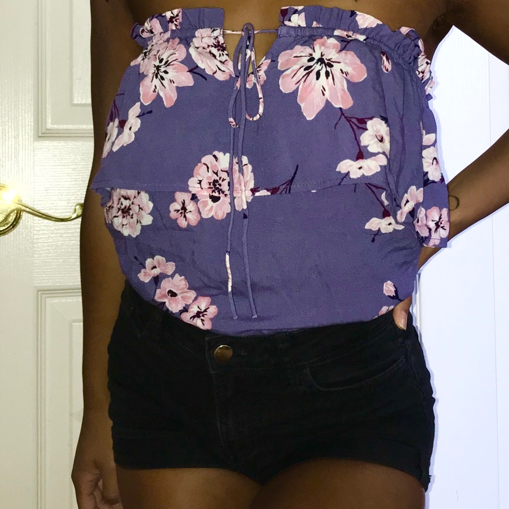 PACSUN - Purple Floral Tank Top